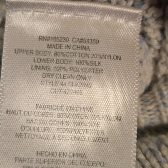 Joie Dessa Silk Cotton Layered Floral Mixed Media Sweater Dress Size S - Picture 10 of 10